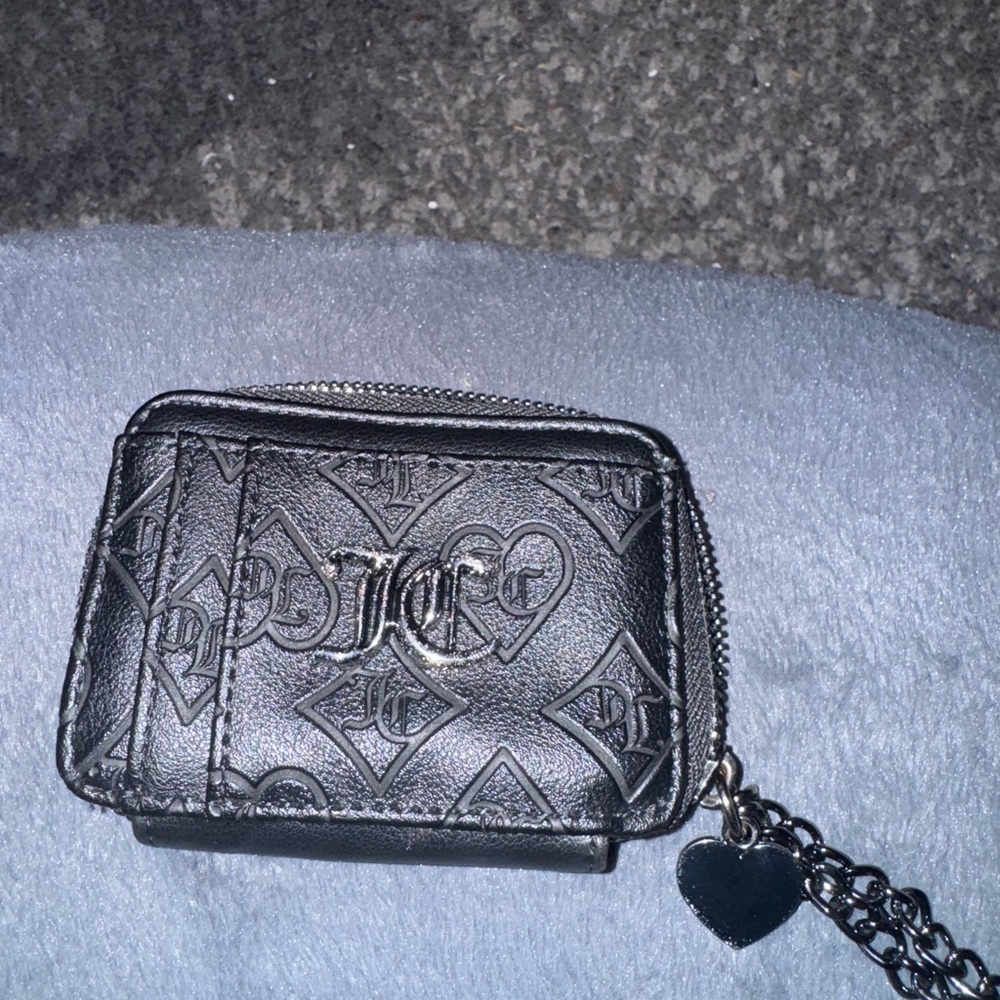 Juicy Couture Black and Cream Coin Pouch